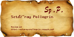 Sztáray Pellegrin névjegykártya